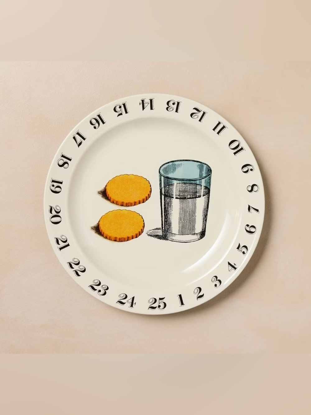 New Stoneware Milk and Cookies Serving Platter